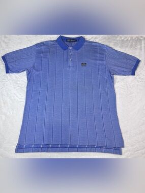 Polo Golf Ralph Lauren XL Blue Striped Golf Polo